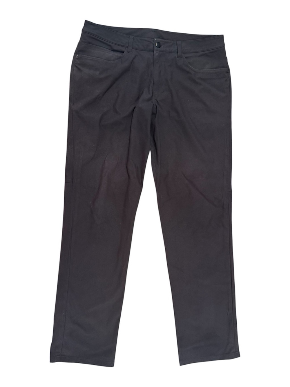 lululemon athletica Men's Black Straight Slim Chinos 34